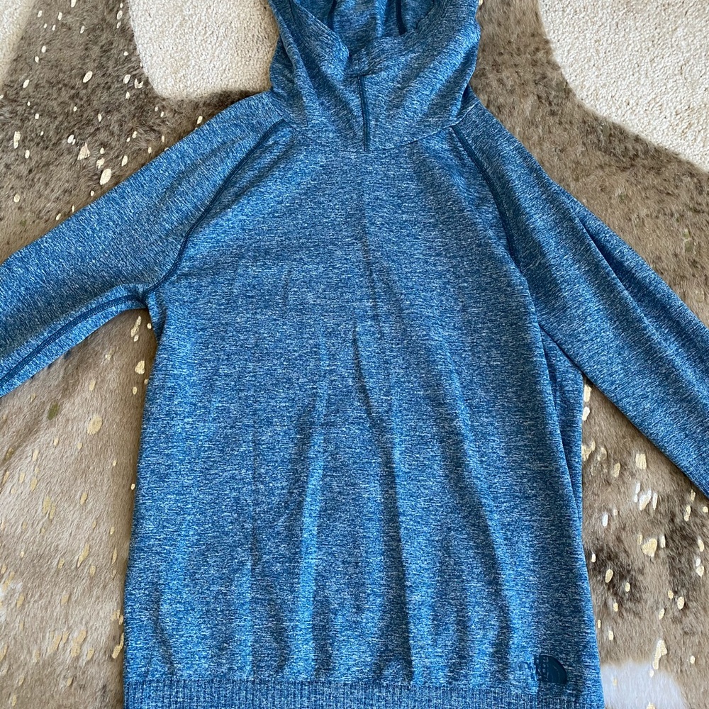 North Face teal/blue hoodie